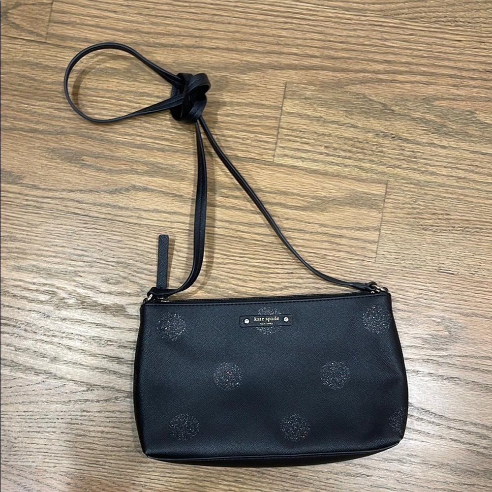 Kate Spade Black Pebbled Leather Crossbody Bag